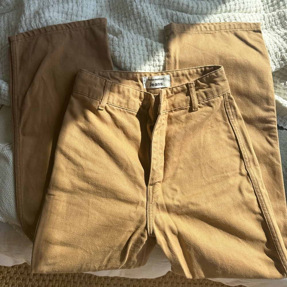 Tan Reformation Pants